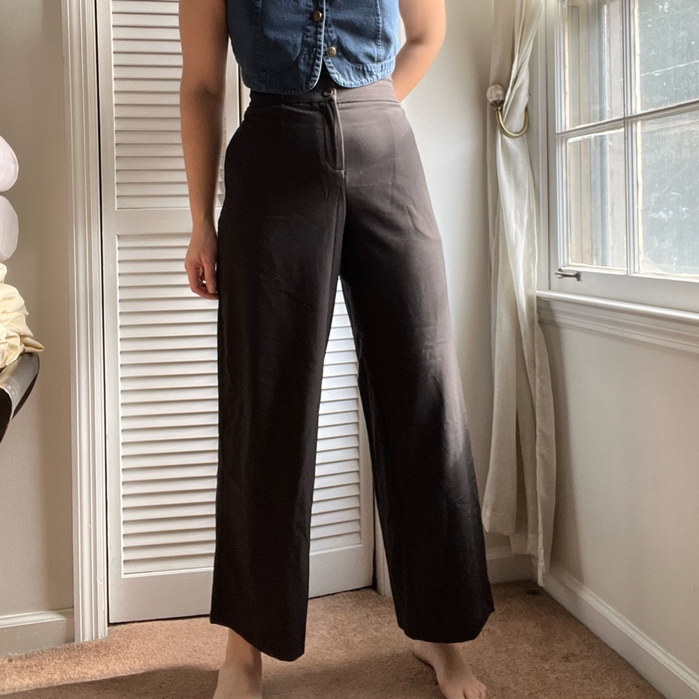 Brand new black high waisted wide leg trouser pant.